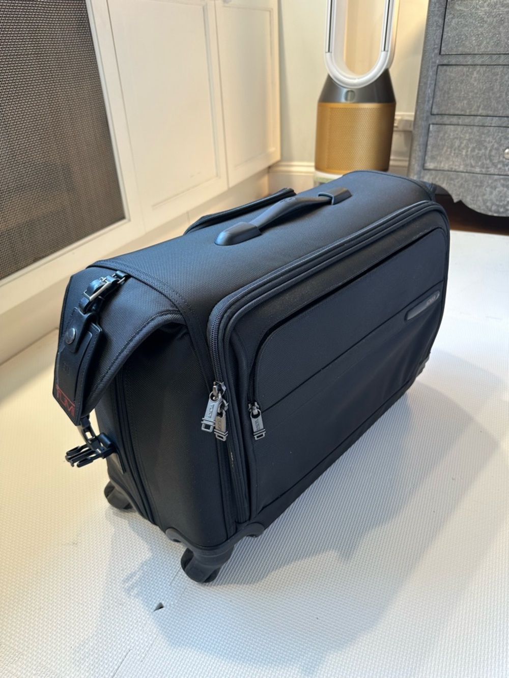 Tumi Black Rolling Business Carry-On with Front Organizer